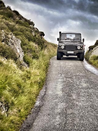 Land Rover Defender on a 4x4 Tour in Shropshire