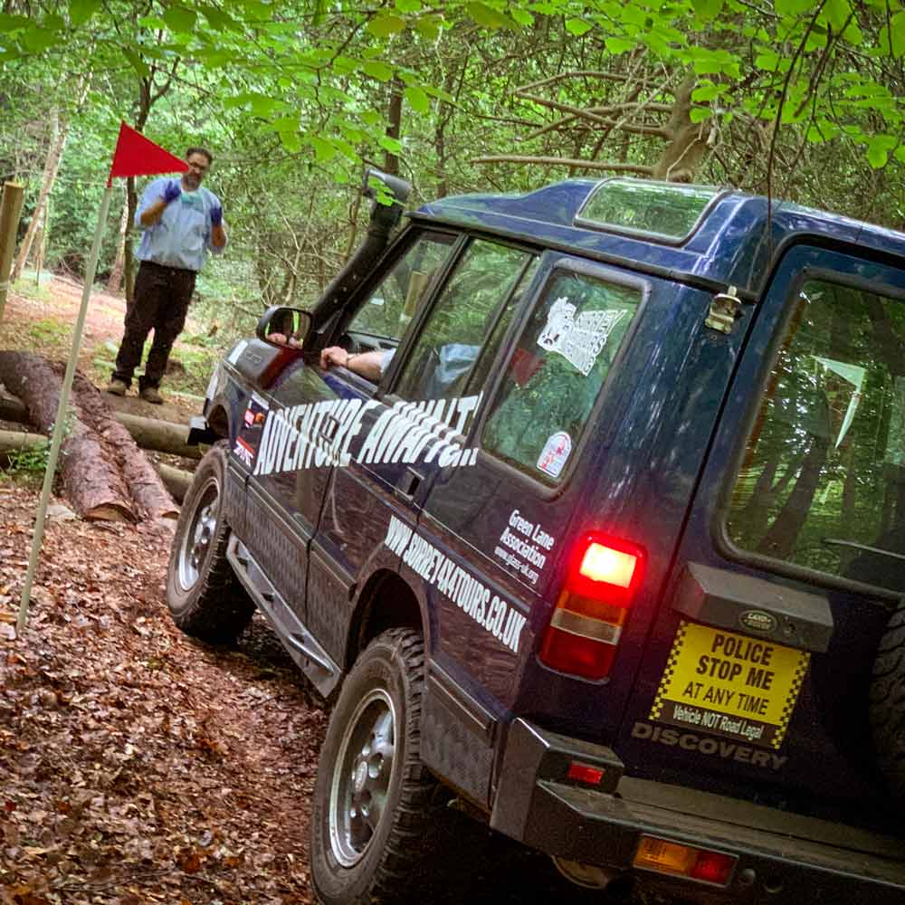 Driving in woods 4x4 experience
